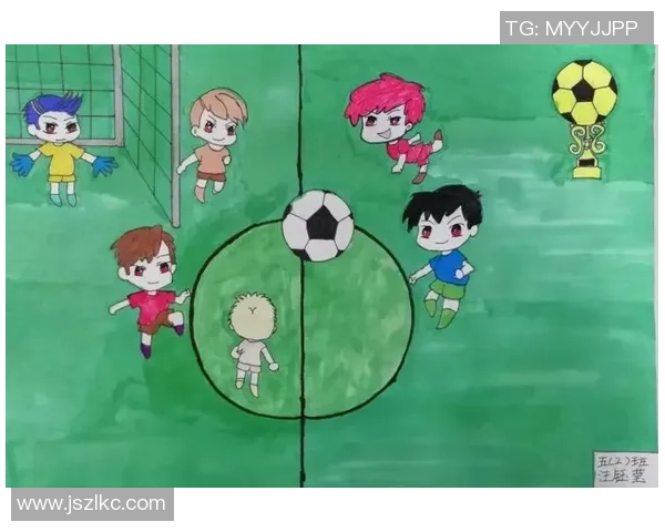 足球明星在绿茵场上的精彩瞬间卡通图画展现球技与激情